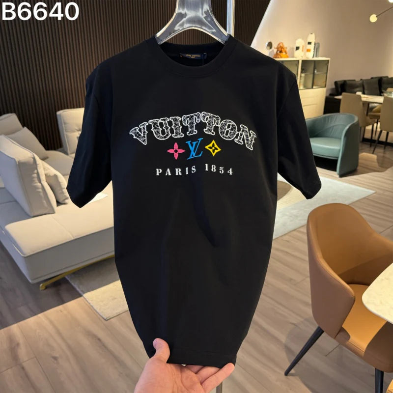 2026 New Embroidered Letter T-Shirt