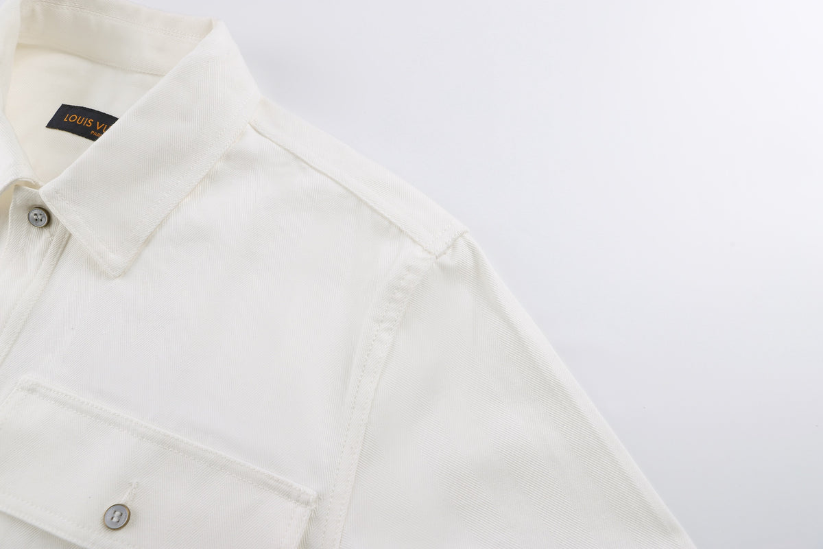 Identification jacquard jacket style shirt