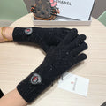 Autumn and winter wool knitted gloves