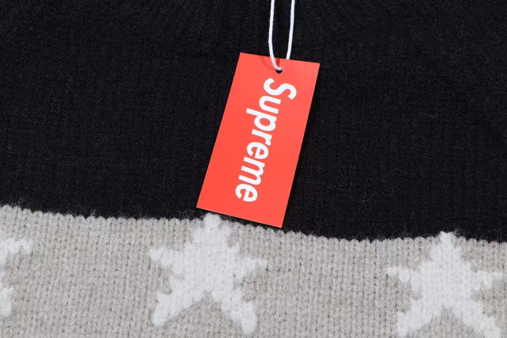 New chest striped jacquard sweater