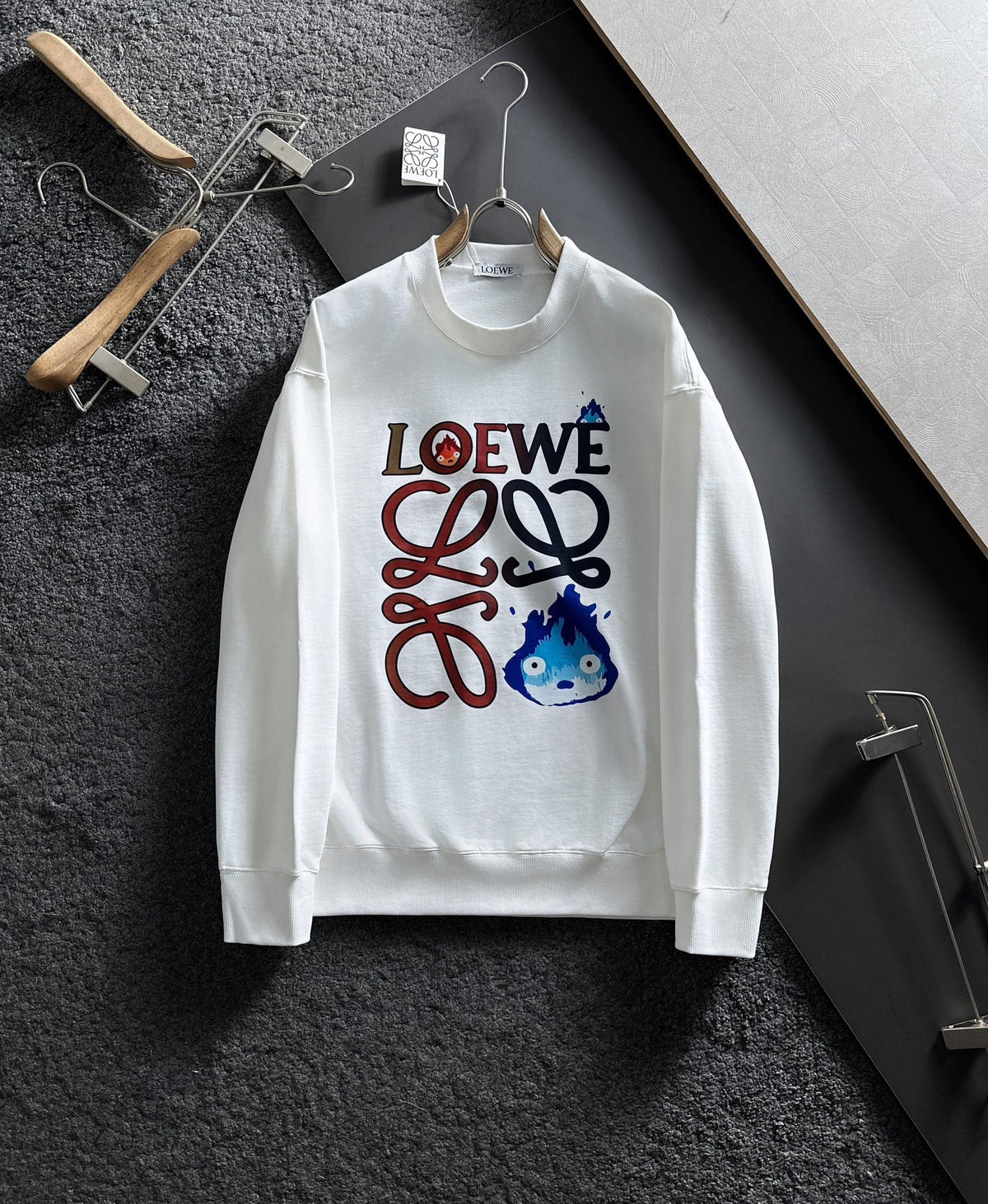 New printed pullover round neck hoodie