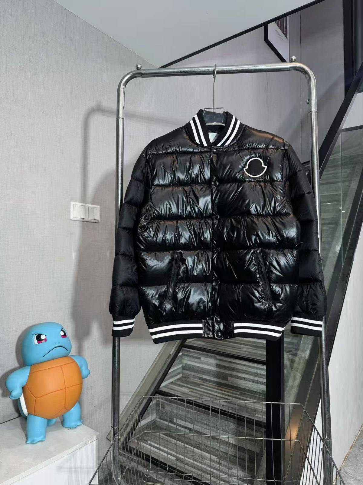 Bright down cotton baseball jacket