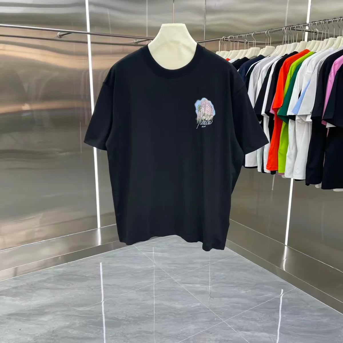 Printed short sleeved T-shirt