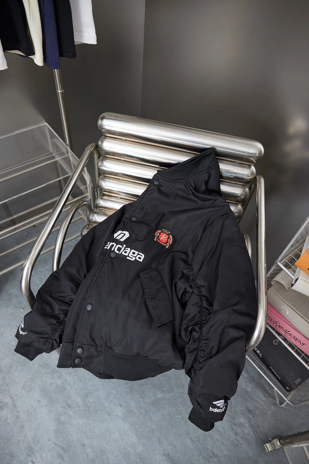 Embroidered baseball flying cotton jacket