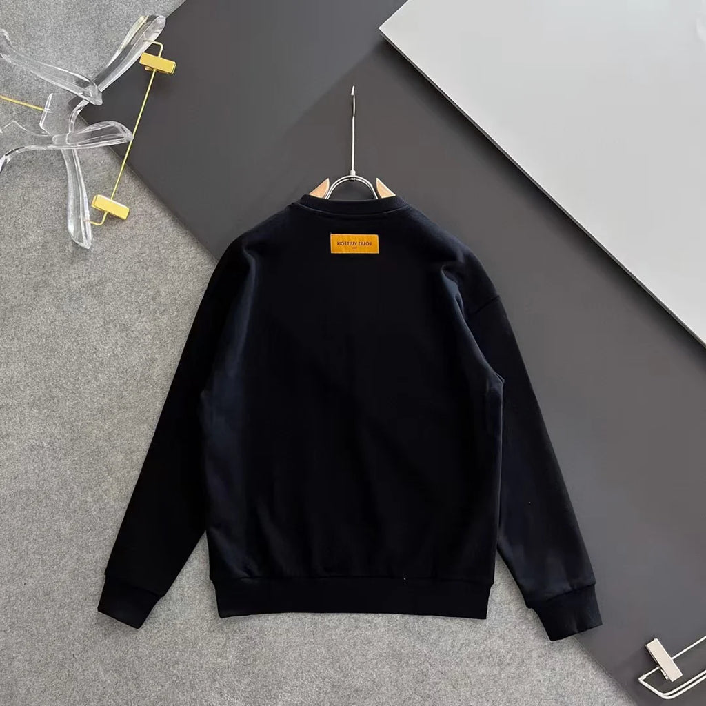 New printed pullover round neck hoodie