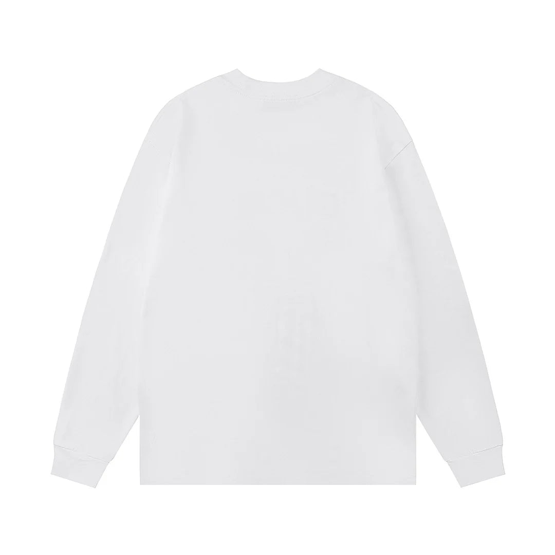 Embroidered letter logo, unisex long sleeved design