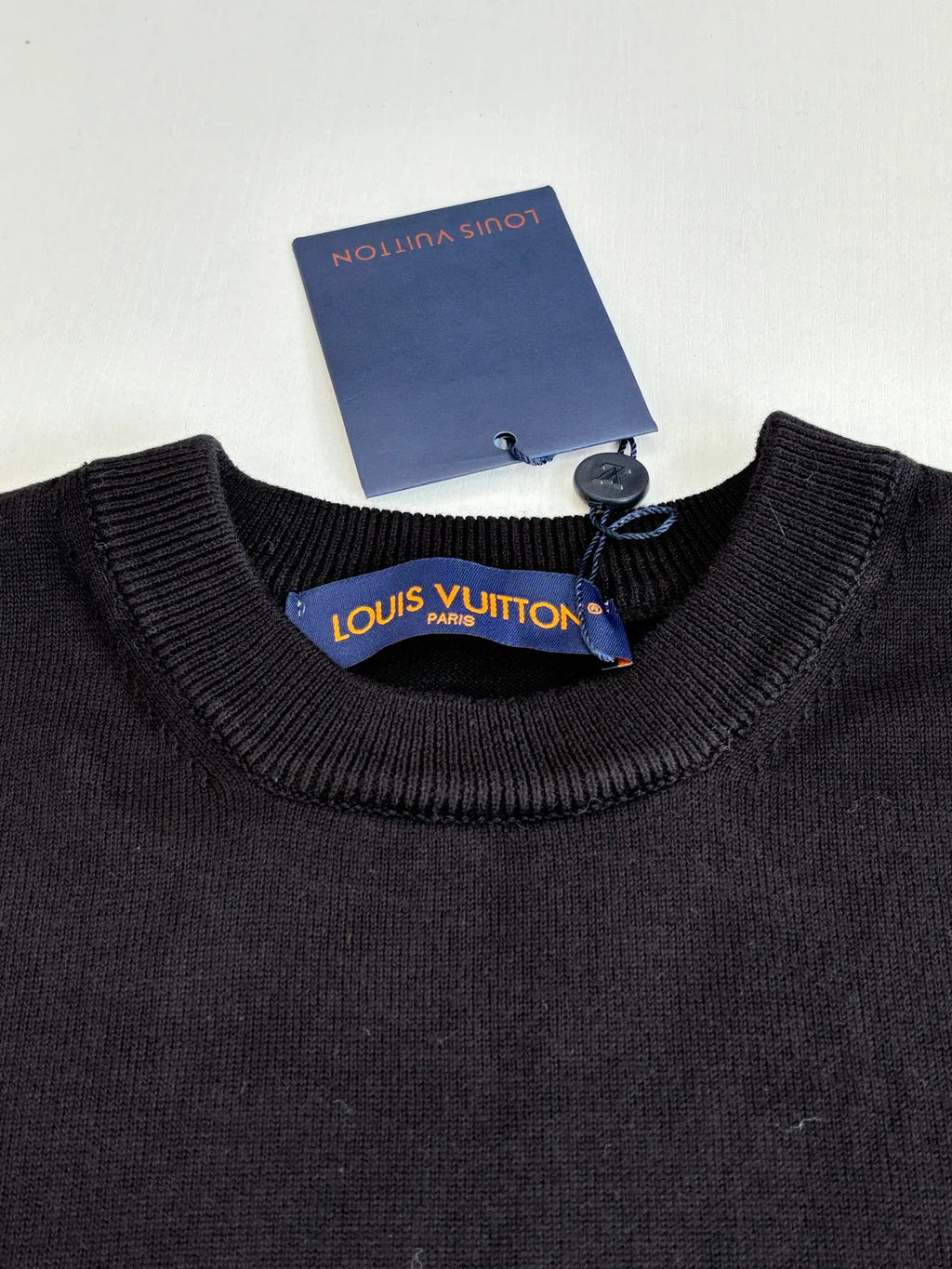 Colored bead knitted sweater