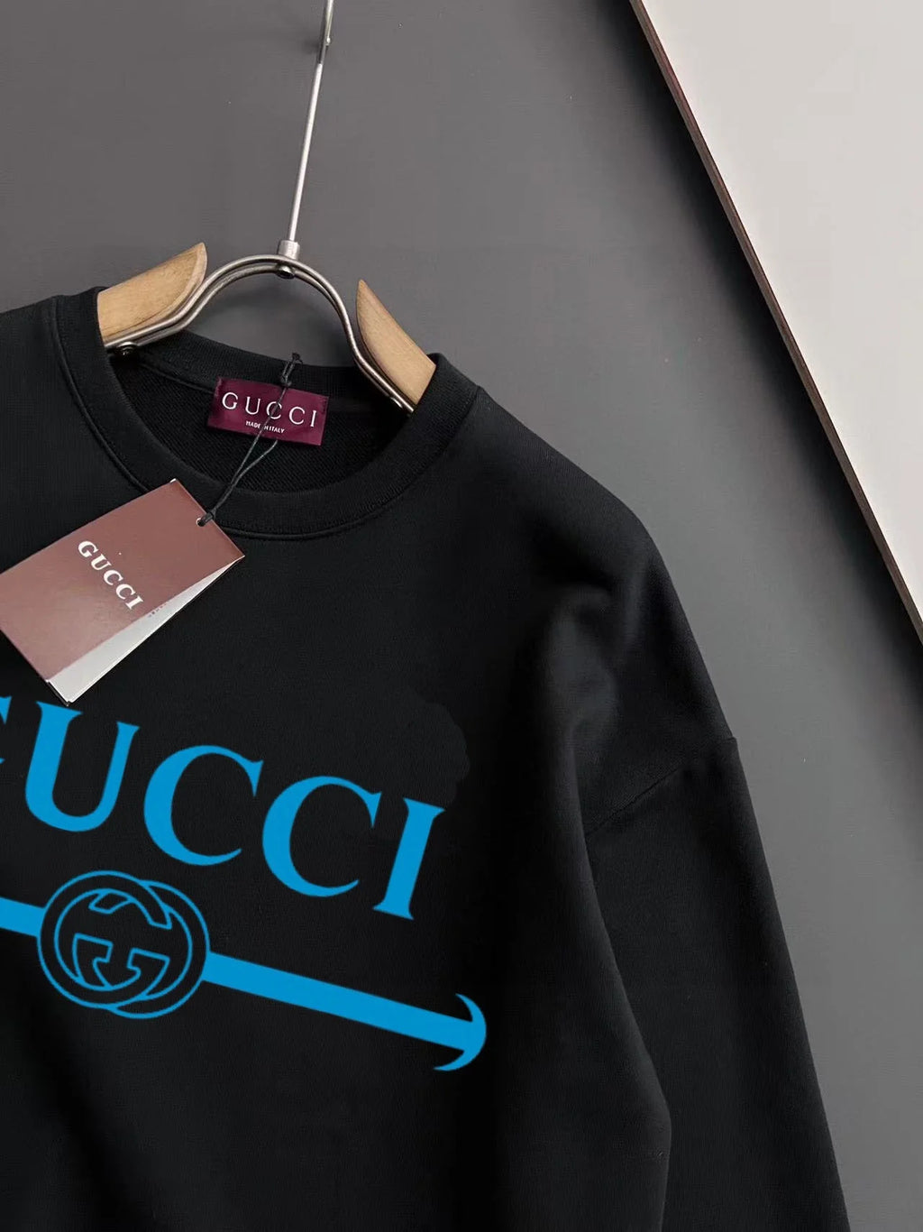 New printed pullover round neck hoodie