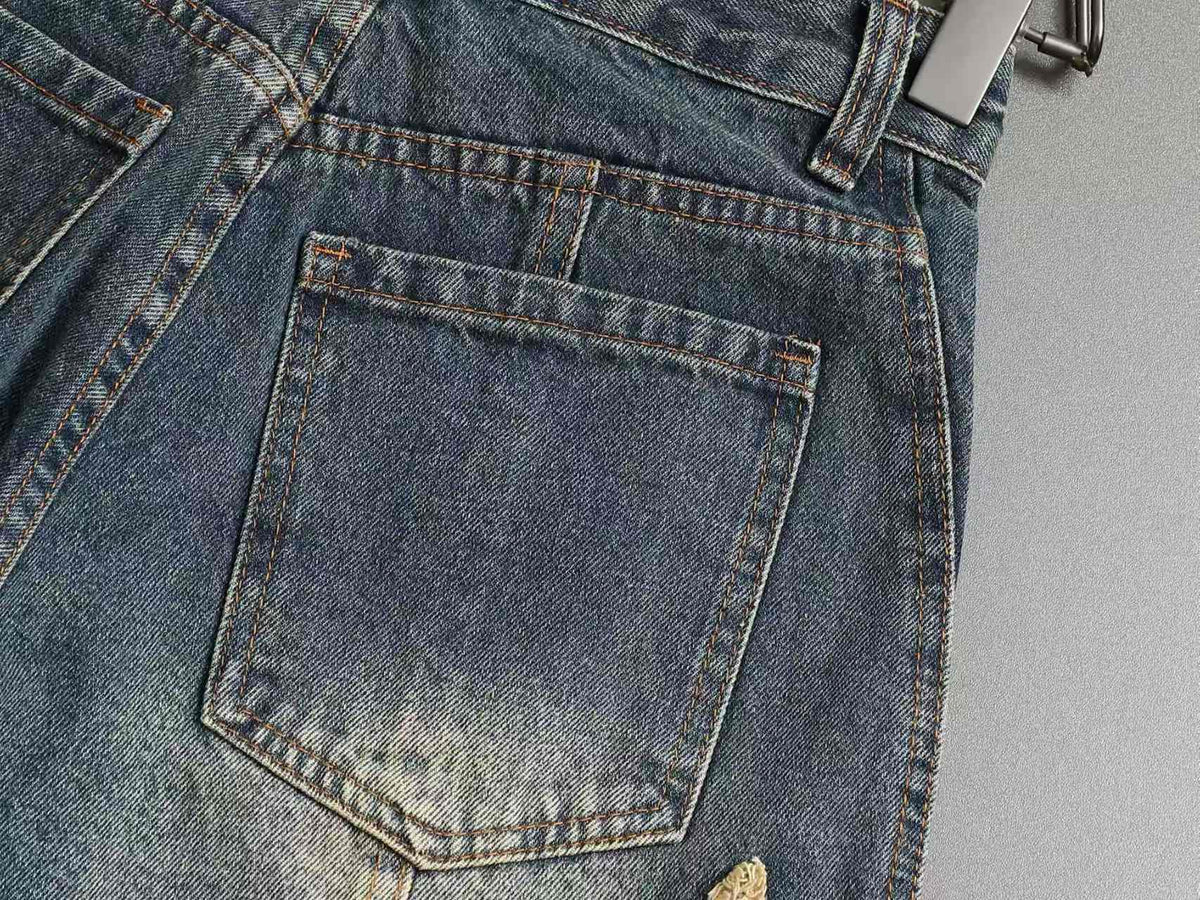 New denim shorts