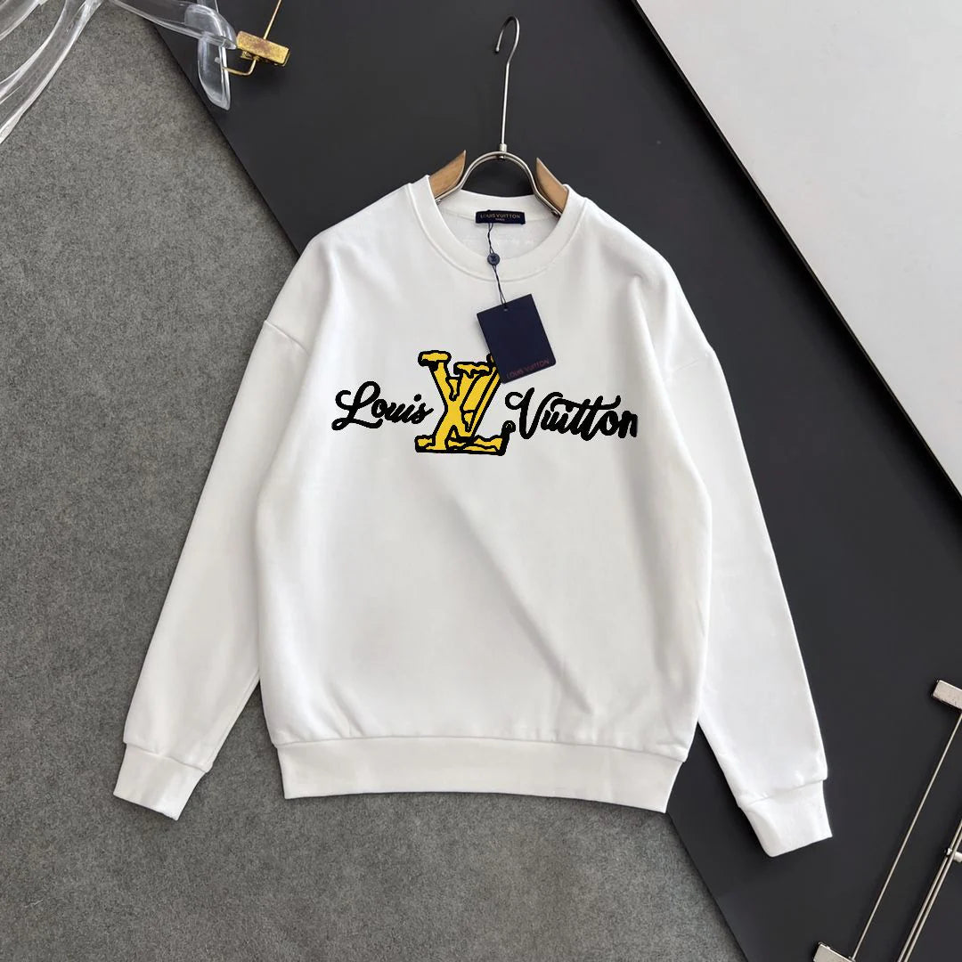 New printed pullover round neck hoodie