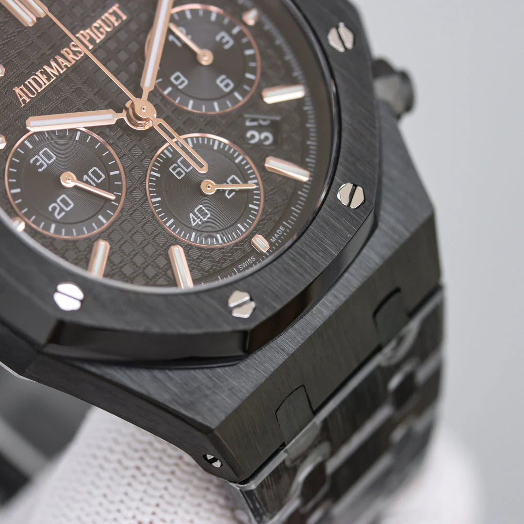 Black Titanium Steel - Chronograph- Quartz- 43mm（2）