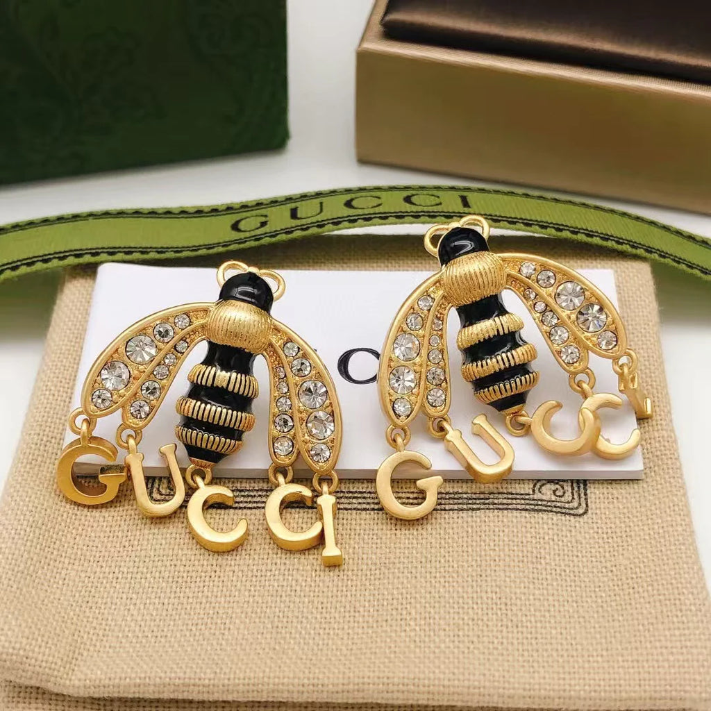 New bee earrings