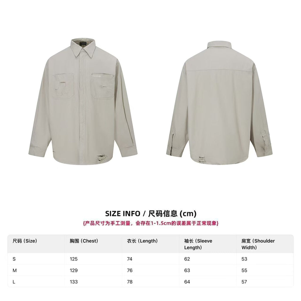 New type of destructive washing tool jacket
