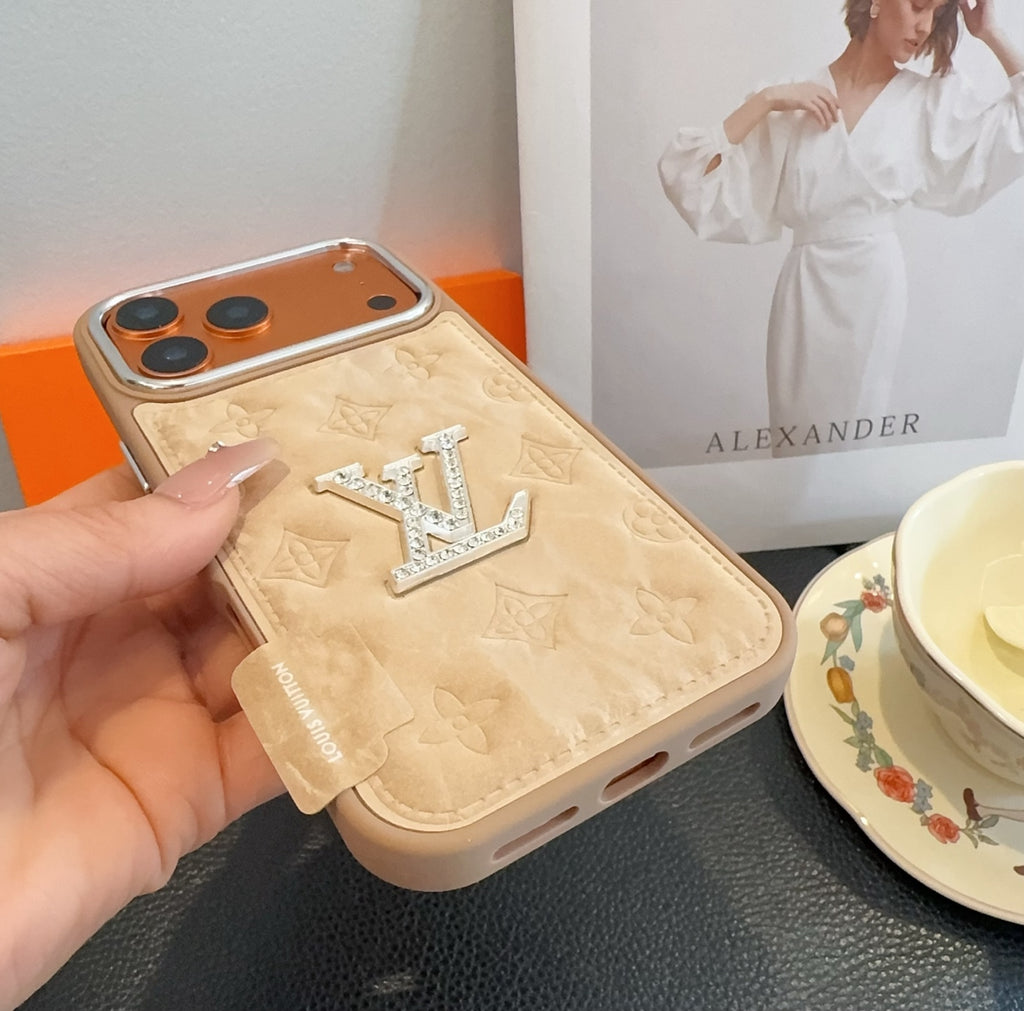 All inclusive lychee patterned phone case