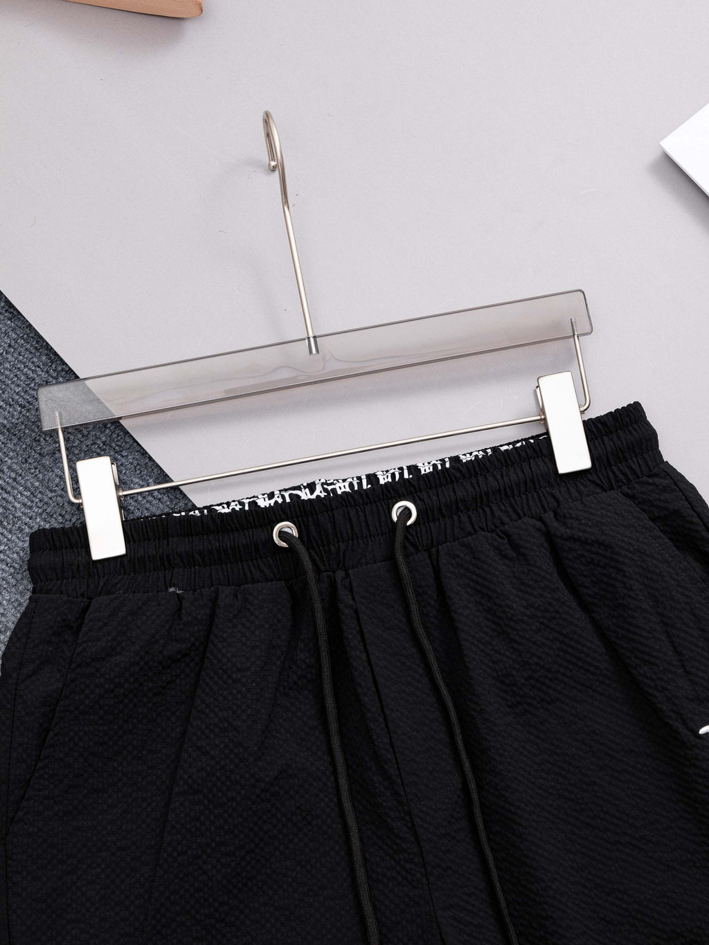 New waffle milk silk quick drying beach shorts
