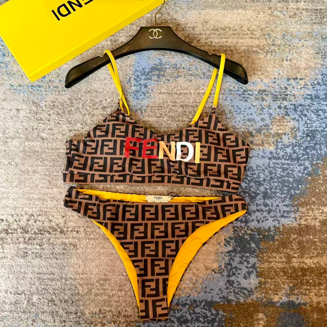 New letter split swimsuit