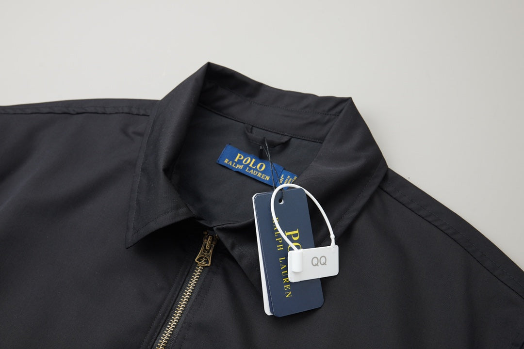 Back double polo player Harrington jacket jacket