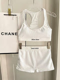 New Knitted Split Swimsuit