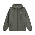 New ribbon splicing hooded jacket