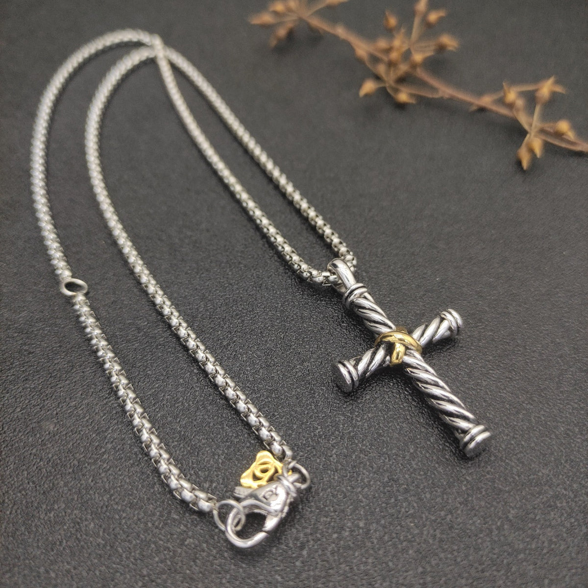 Colored Cross Necklace