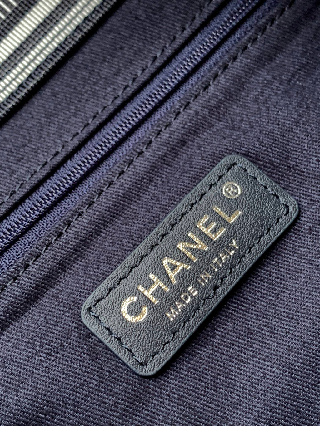 2026 Border Tote Bag Blue Brown Denim Canvas Leather