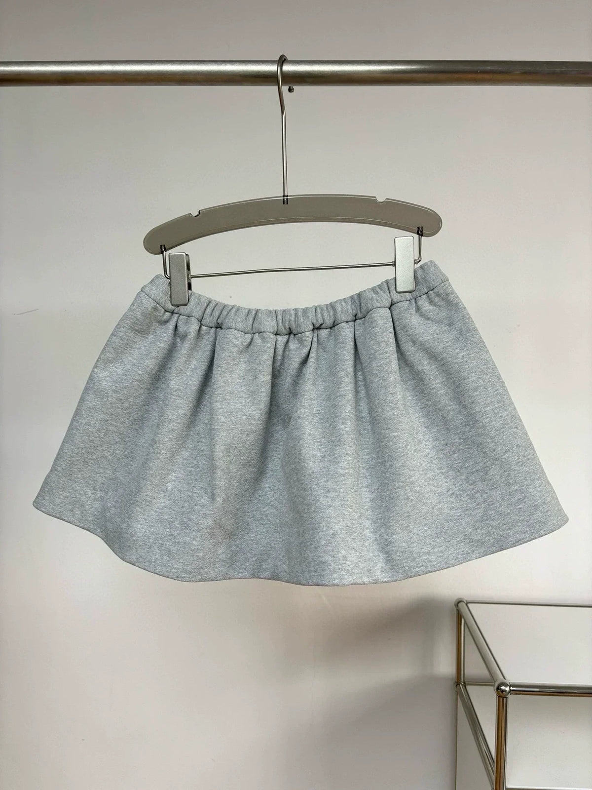Popular leather letter embroidered skirt