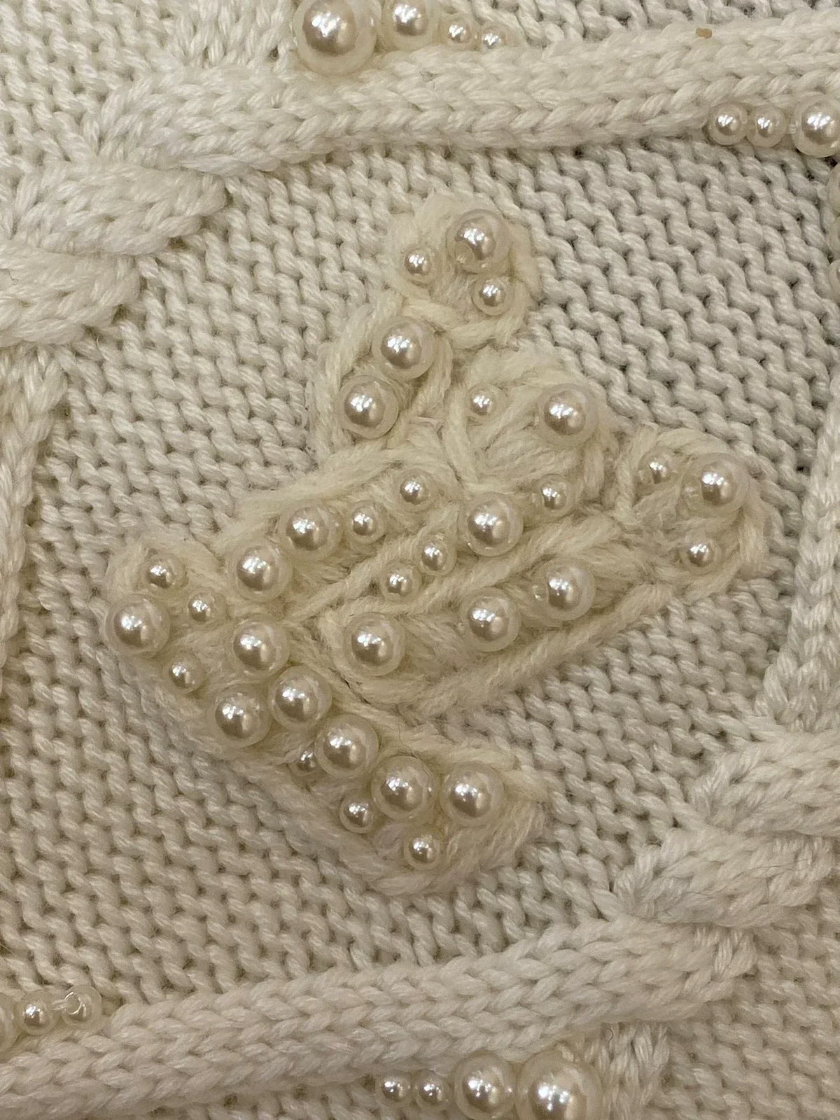 Ski Collection Beaded Wool Sweater