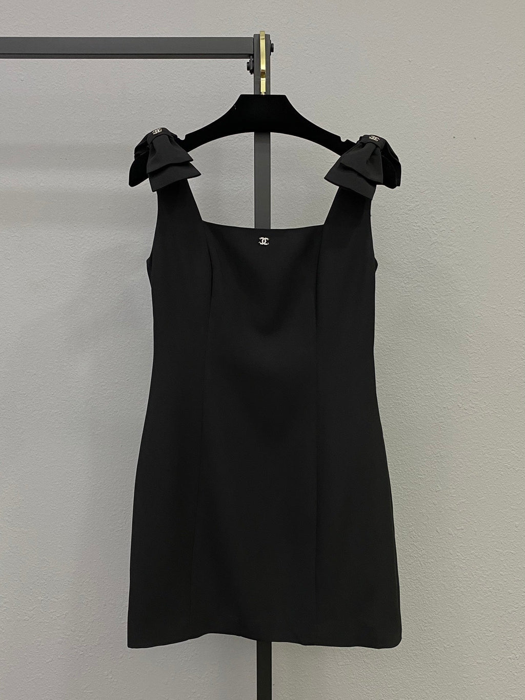 25ss new bow-decorated sleeveless vest dress