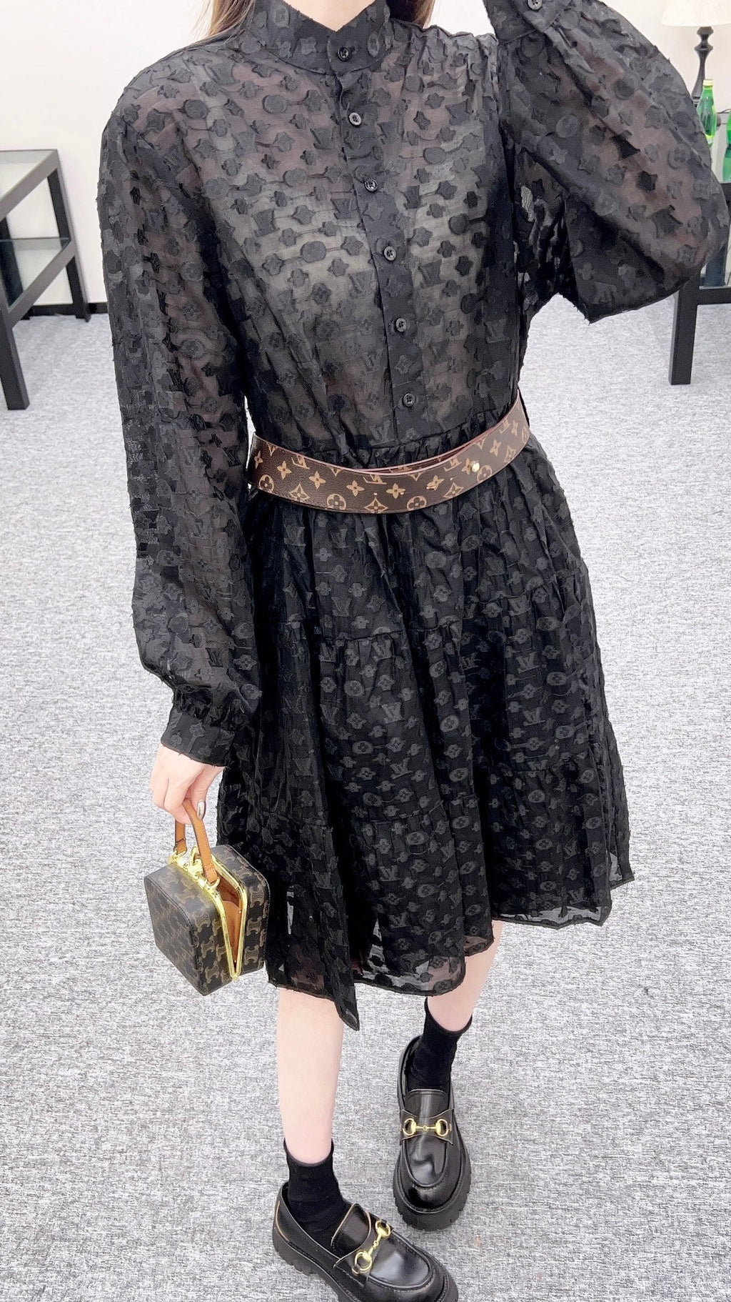 25fw Jacquard dress