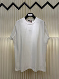 Logo embossed short sleeved T-shirt