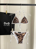 25 Leopard Print Separate Swimsuit