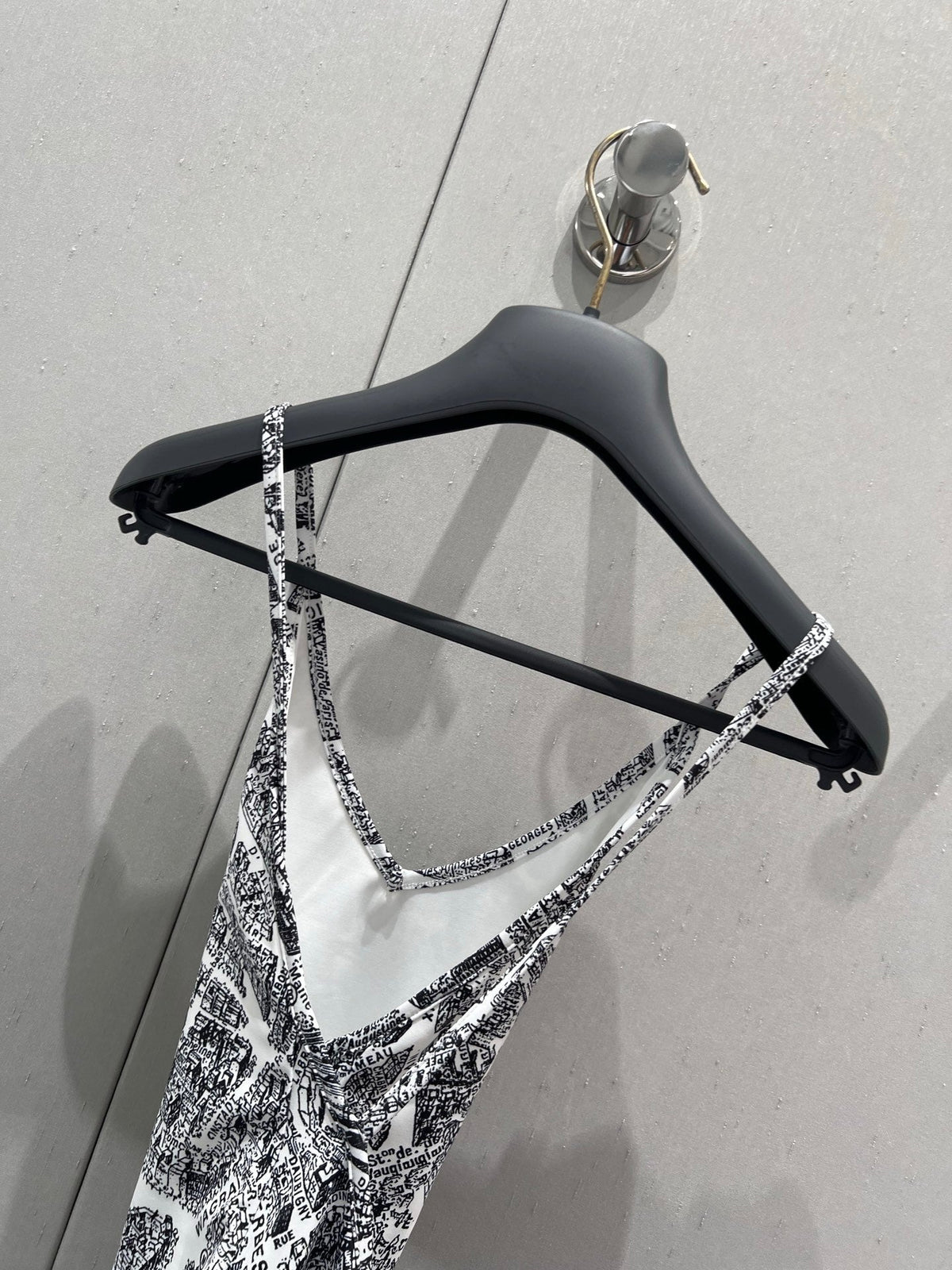 25ss Spring and Summer New Limited Edition Paris Map Printed Camisole One-Piece Swimsuit