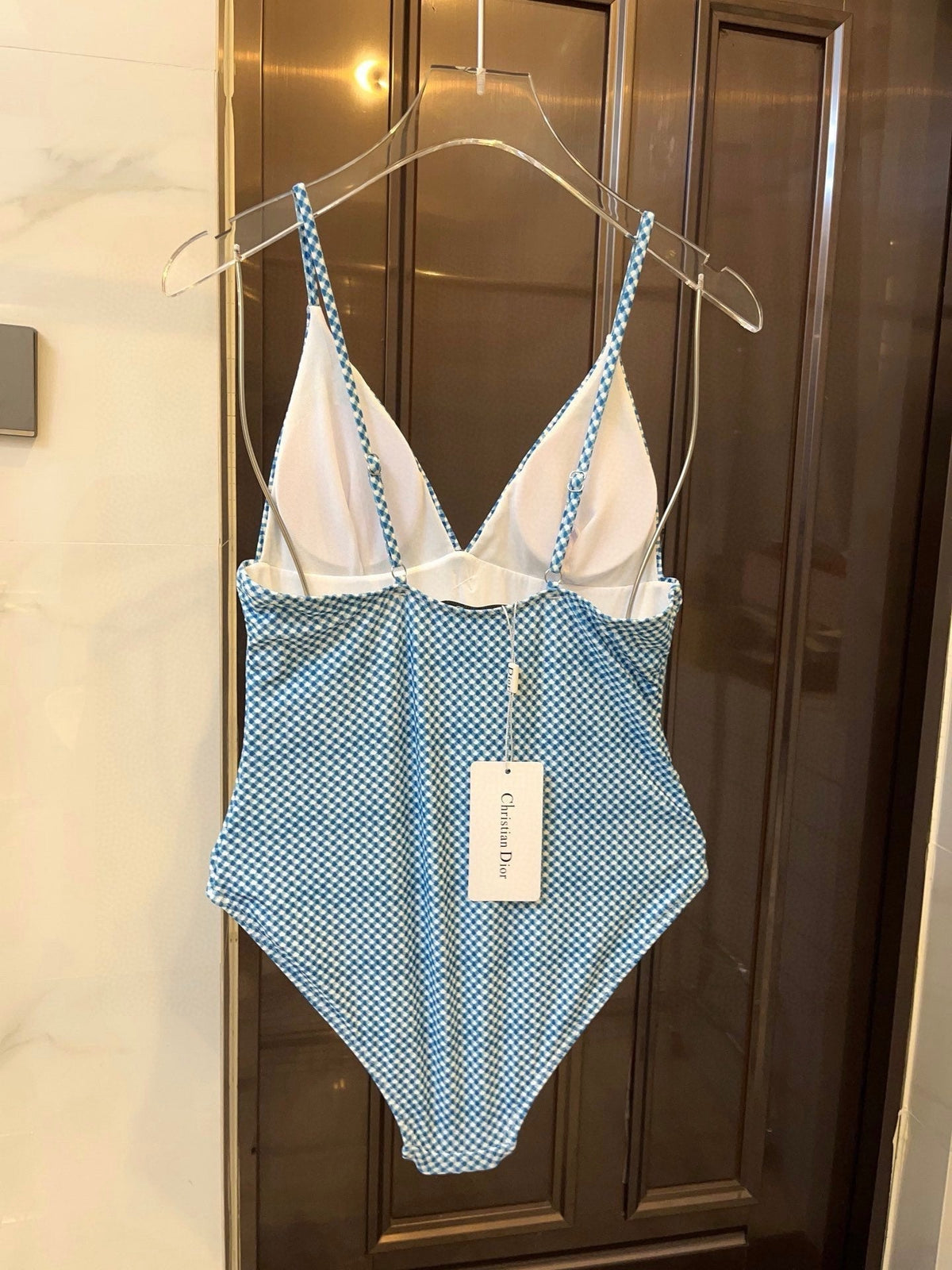 25 Summer New Sling V Neck One-Piece Swimsuit