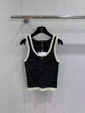 New hidden-design slim-fit knit vest