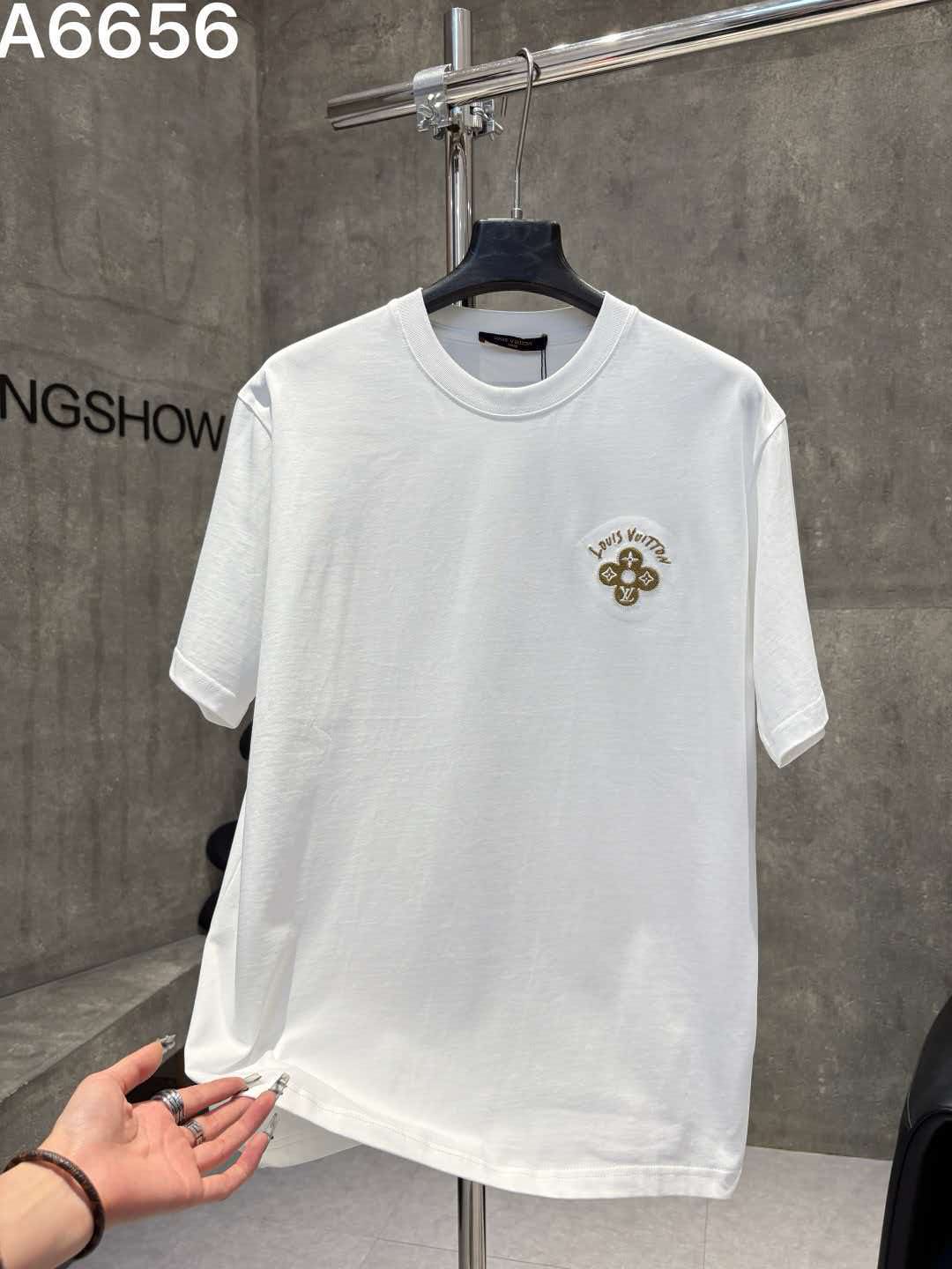 26 New Embroidery Craft Logo Letter Short Sleeve