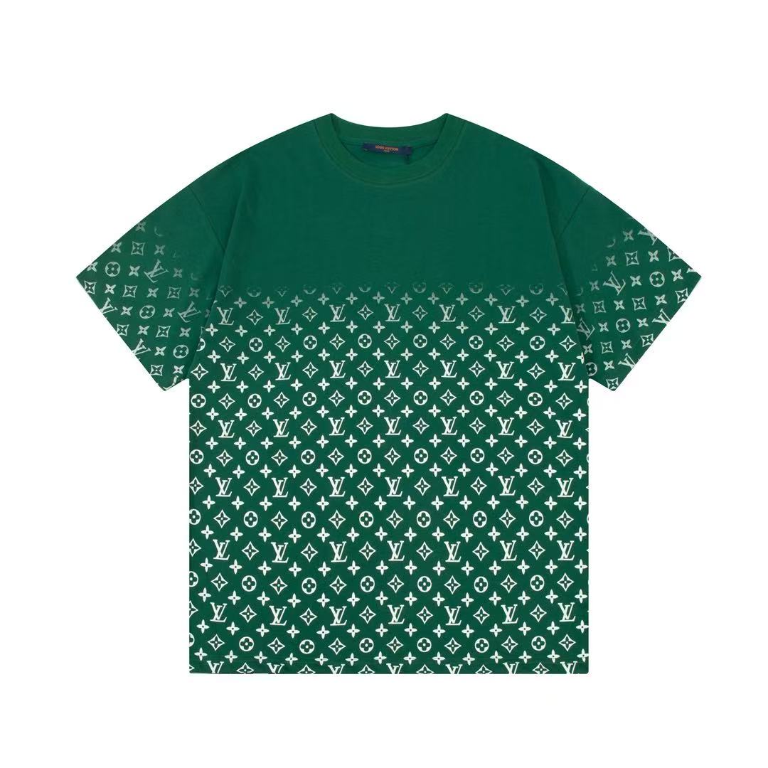 MONOGRAM GRADIENT BLACK WHITE T SHIRT