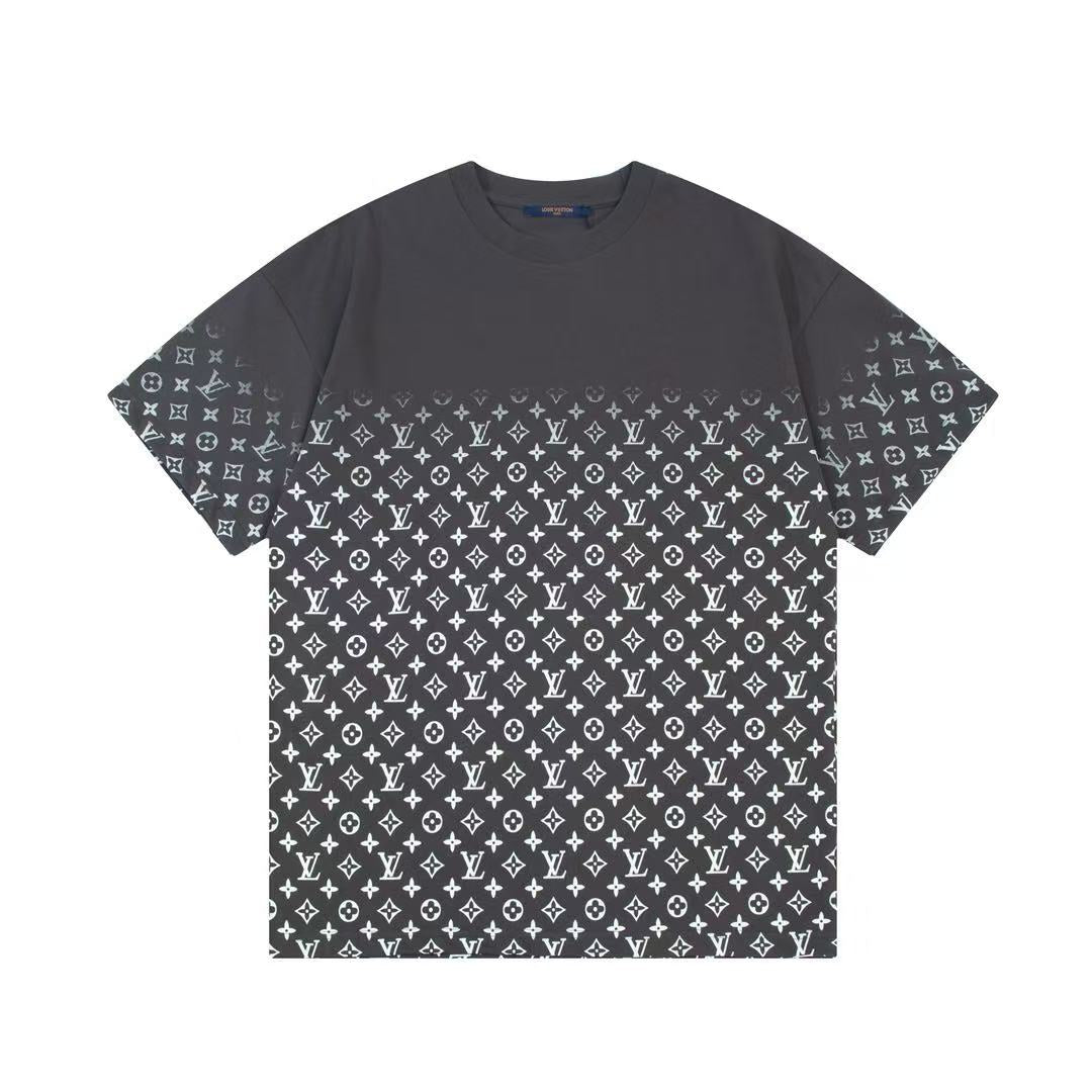 MONOGRAM GRADIENT BLACK WHITE T SHIRT