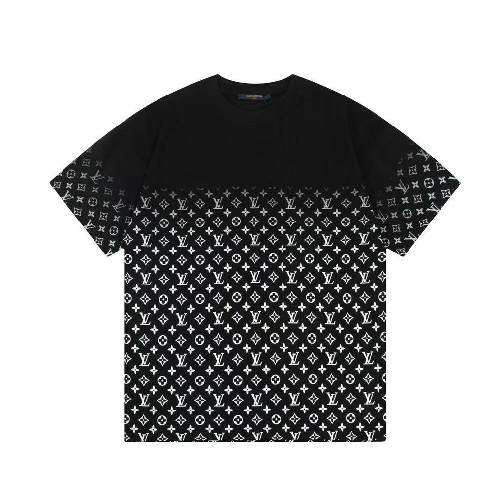 MONOGRAM GRADIENT BLACK WHITE T SHIRT