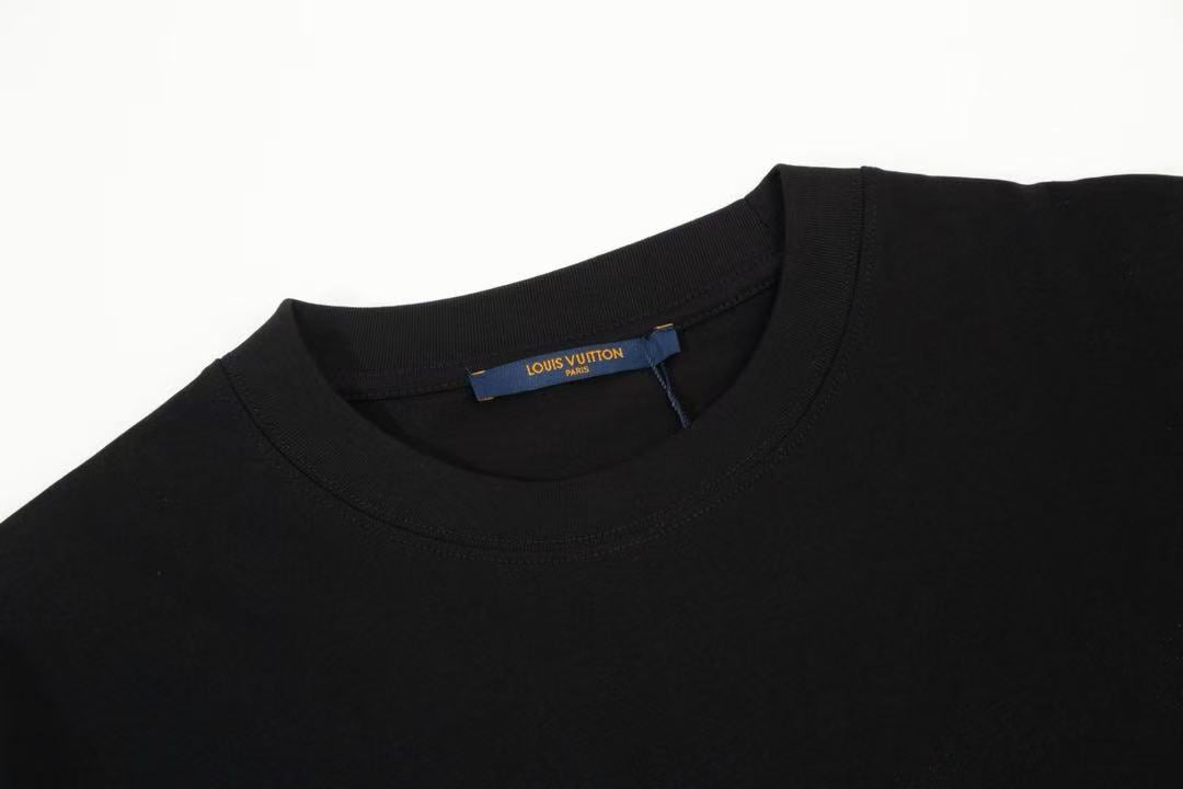 MONOGRAM GRADIENT BLACK WHITE T SHIRT