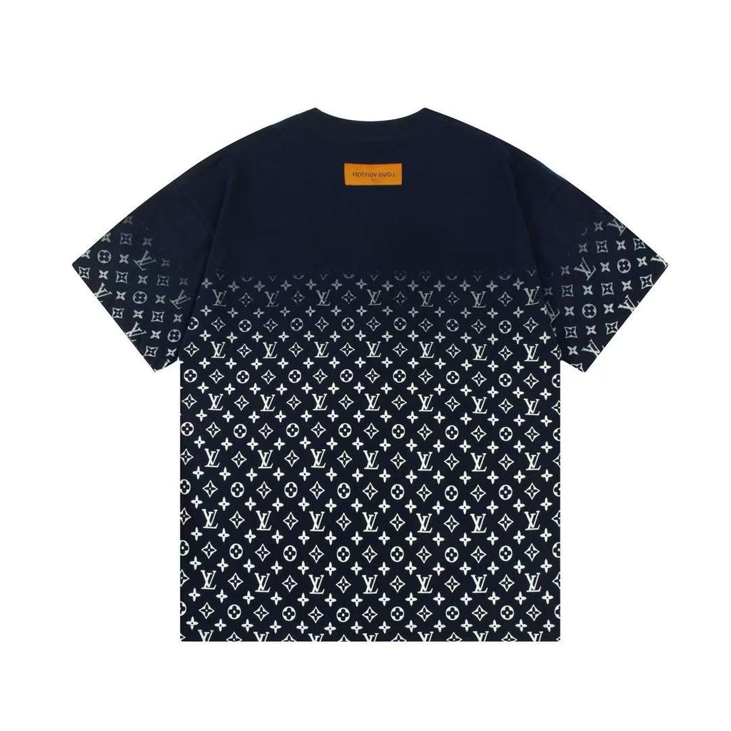 MONOGRAM GRADIENT BLACK WHITE T SHIRT