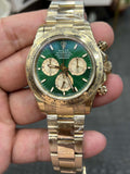 Chronograph -CLASSICAL WATCH- yellow gold- Quartz-40mm