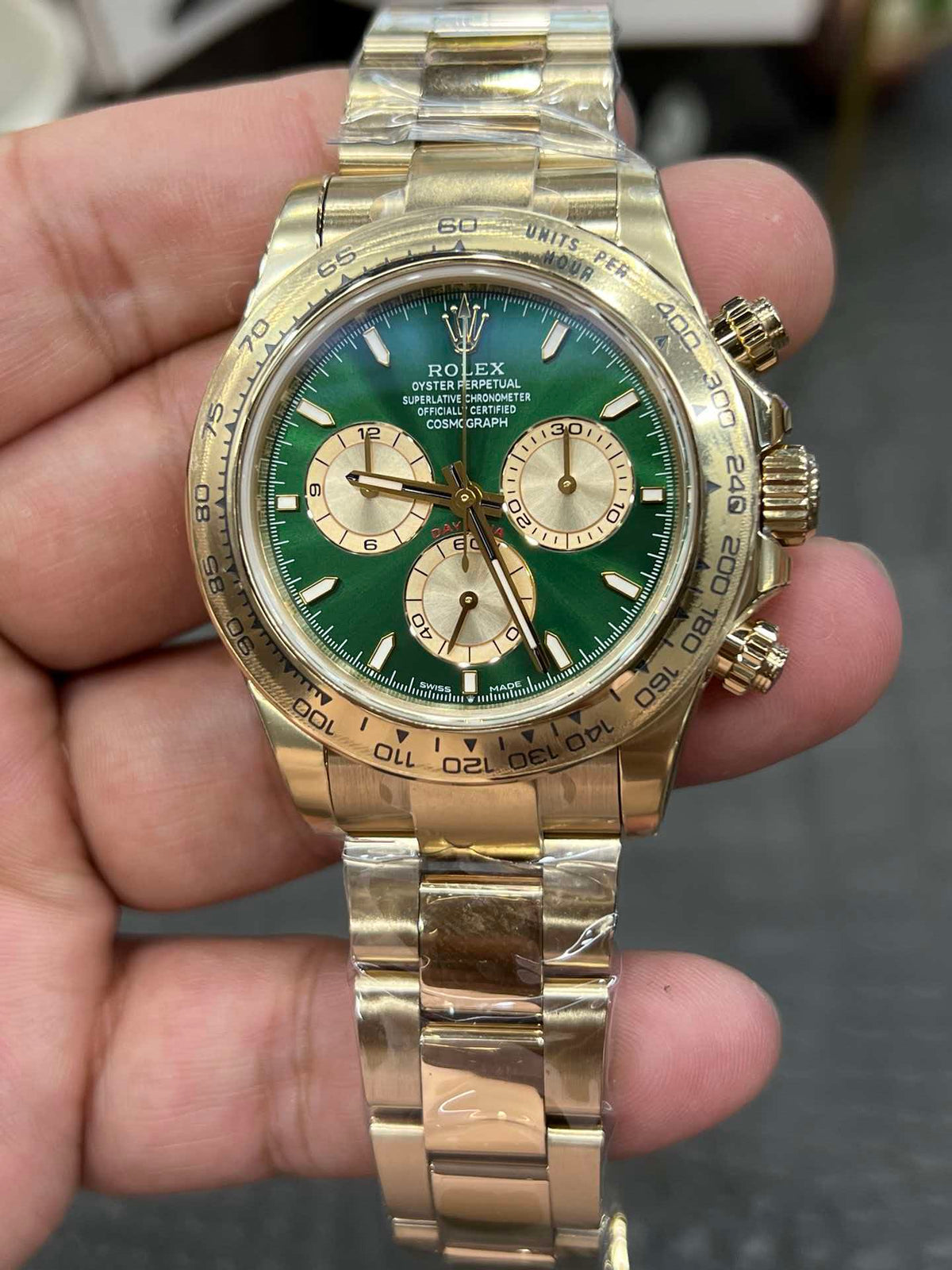 Chronograph -CLASSICAL WATCH- yellow gold- Quartz-40mm（2）