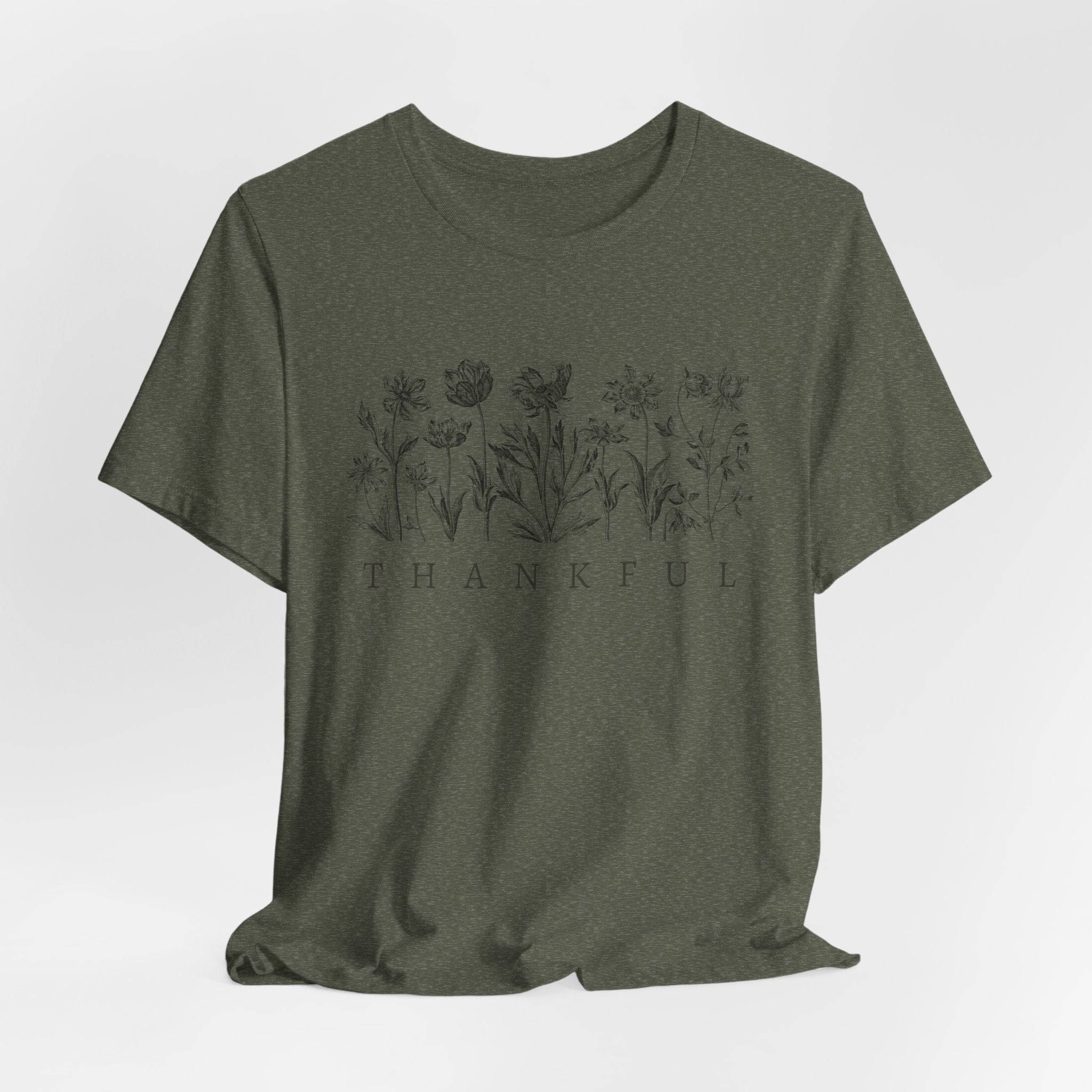 Thankful Faith Inspired Christian T Shirt for Christian Women