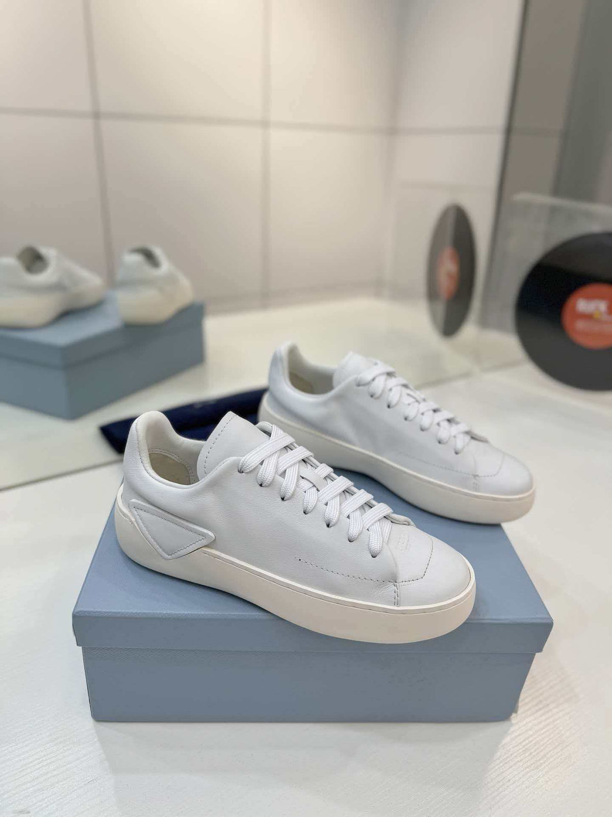 Court series coral colored sports shoes