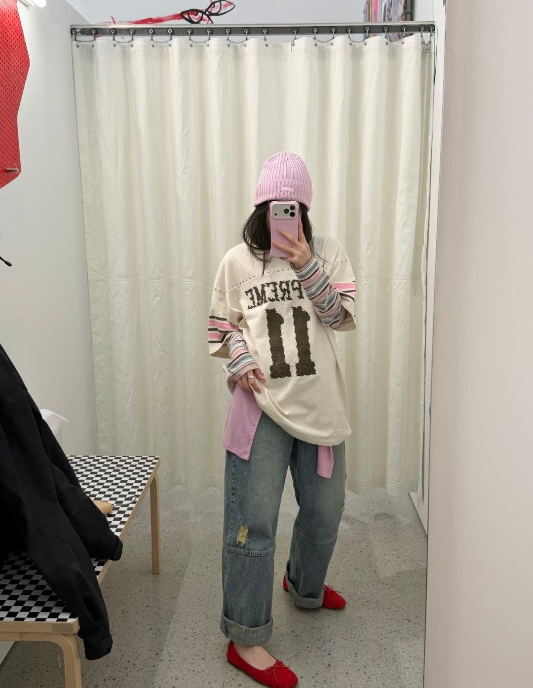Rivet rhinestone decal letter short sleeved football jacket for both men and women