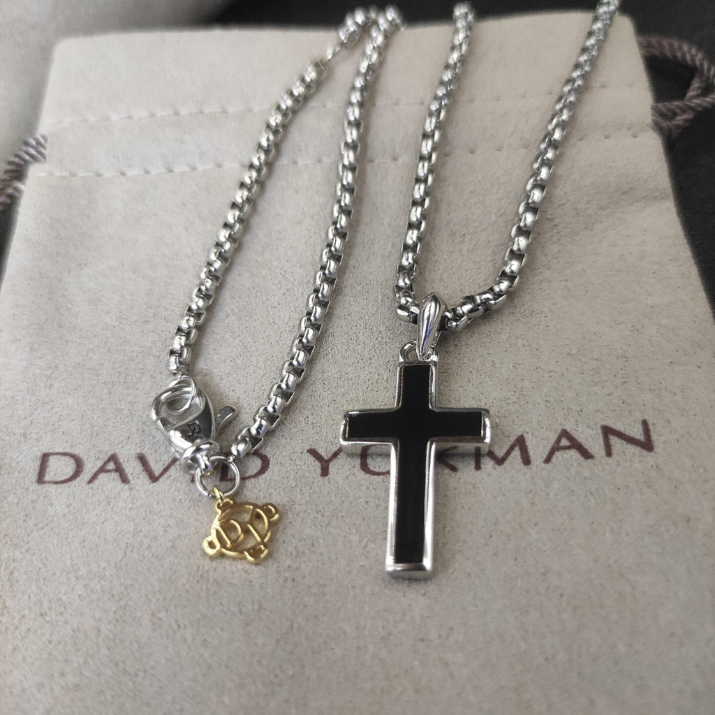 Black Cross Necklace