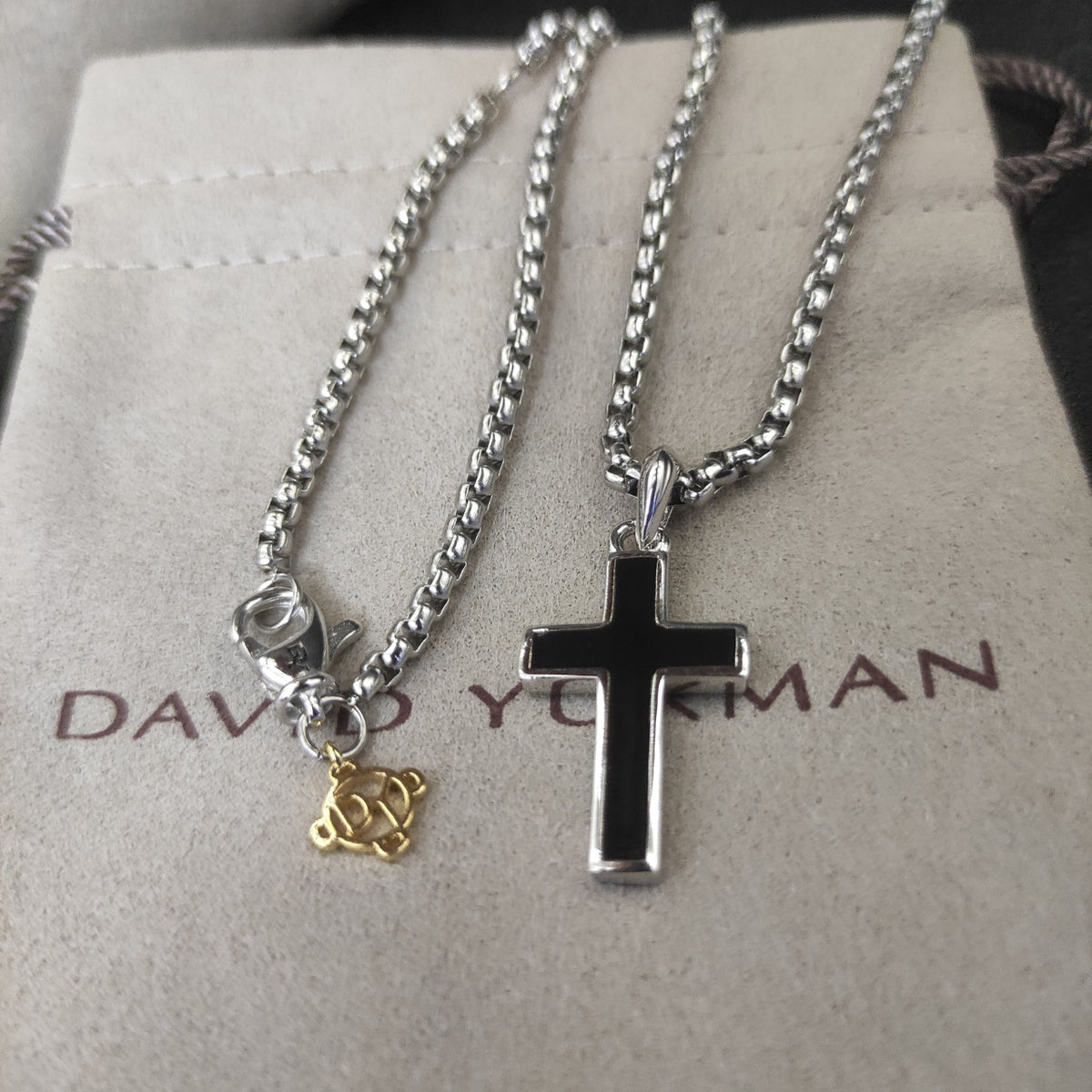 Black Cross Necklace