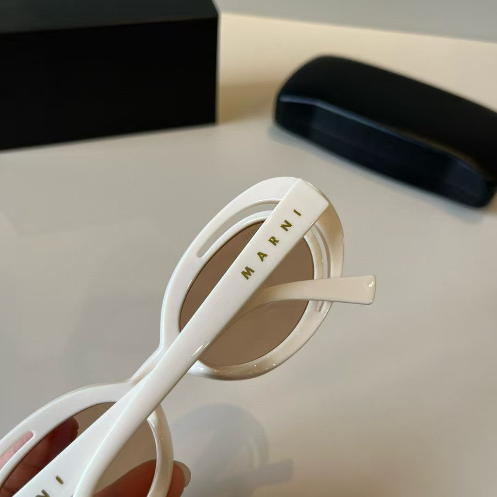Explosive elliptical sunglasses
