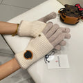 Knitted wool warm yarn gloves