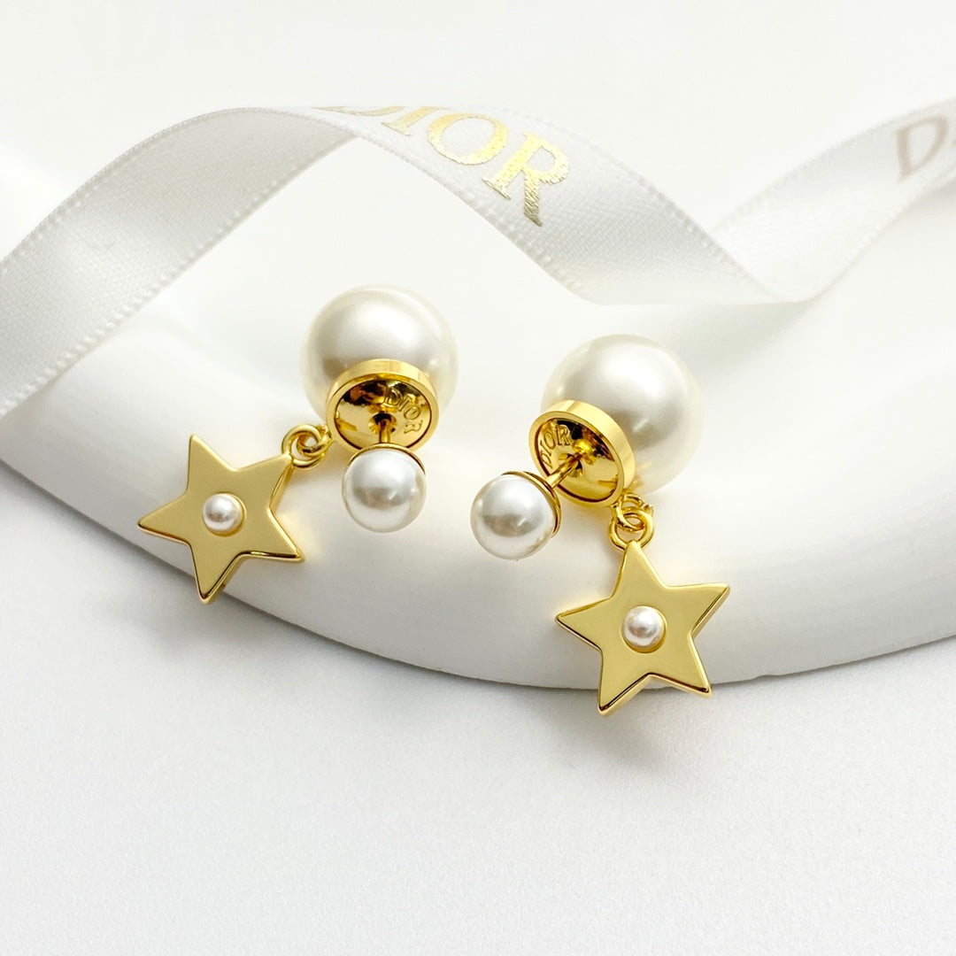 Double bead earrings